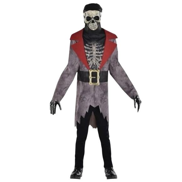 New Amscan Scary Illusion Pirate Halloween Costume kids boys size medium 8-10 - Picture 1 of 6